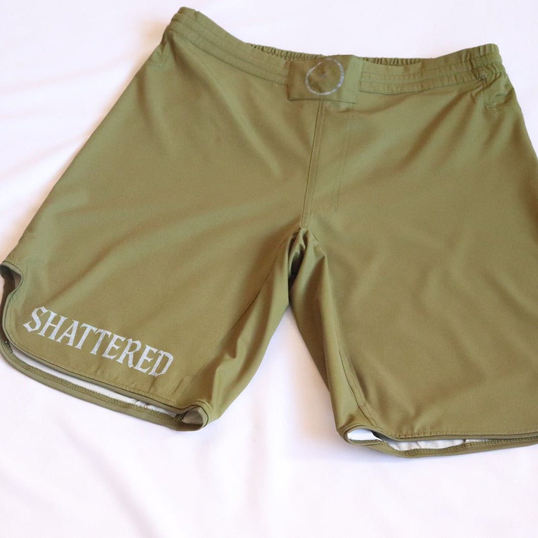Roots 1.0 Olive Green Shorts Rash Guard