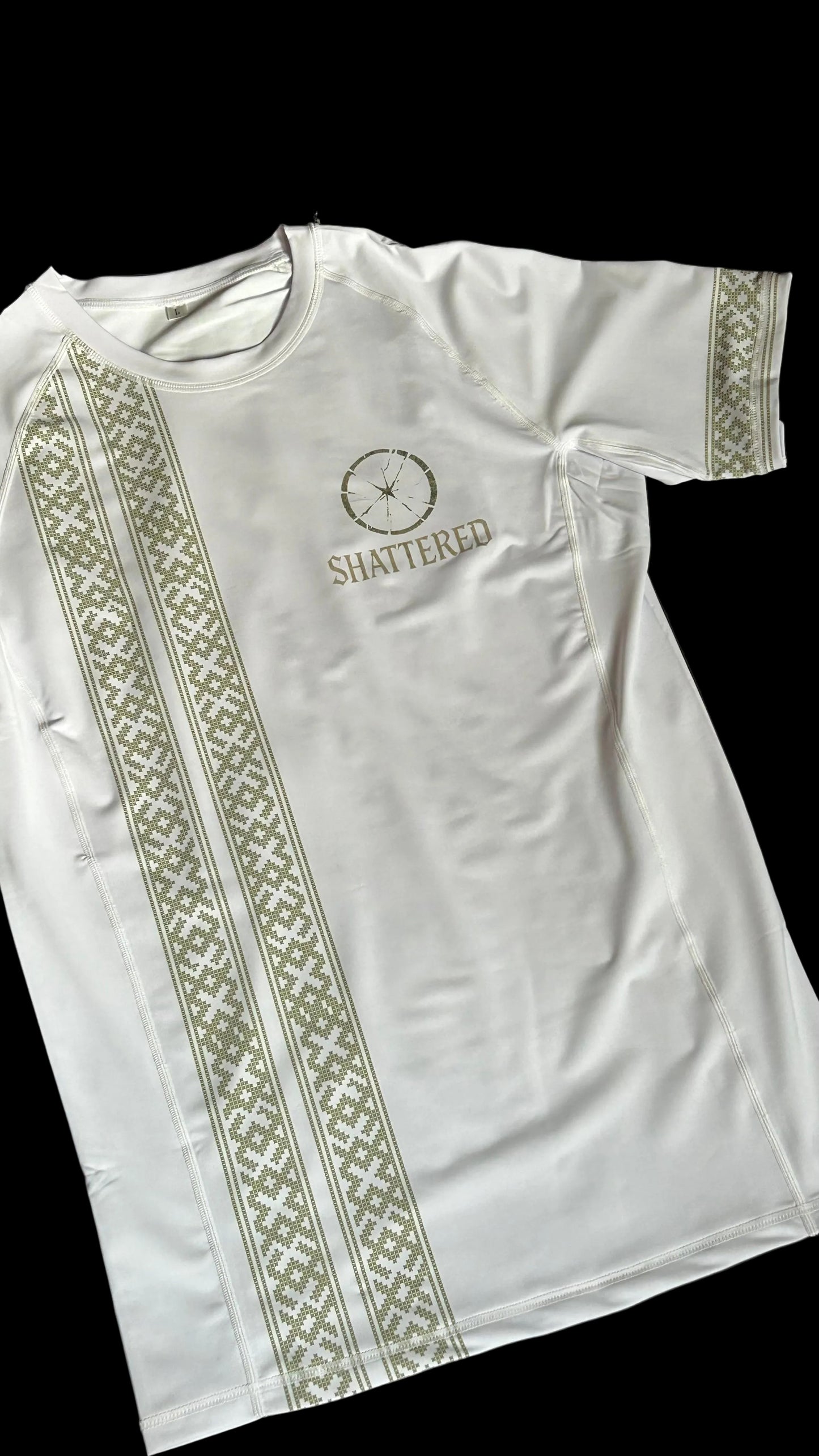 Jabal 1.0–White Short Sleeve Rash Guard
