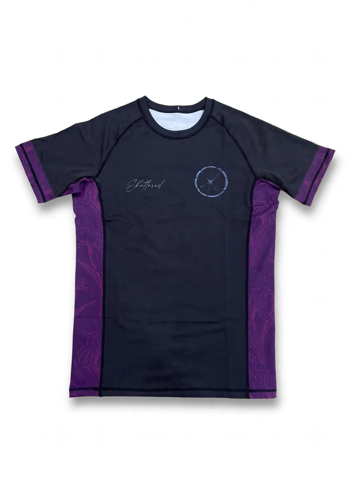 Iris // 25 - Purple Short Sleeve Rash Guard