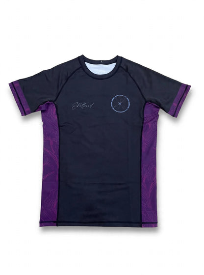 Iris // 25 - Purple Short Sleeve Rash Guard