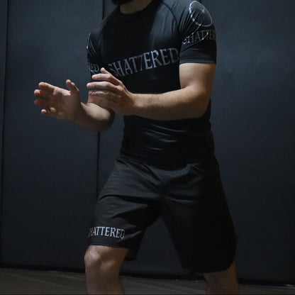 Roots 1.0 Black Rash Guard Set