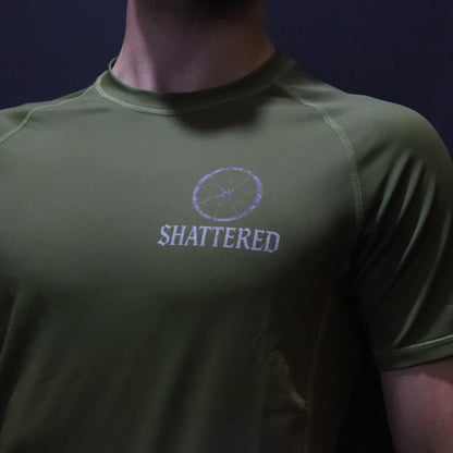 Roots 1.0 Olive Green Short Sleeve Rash Guard