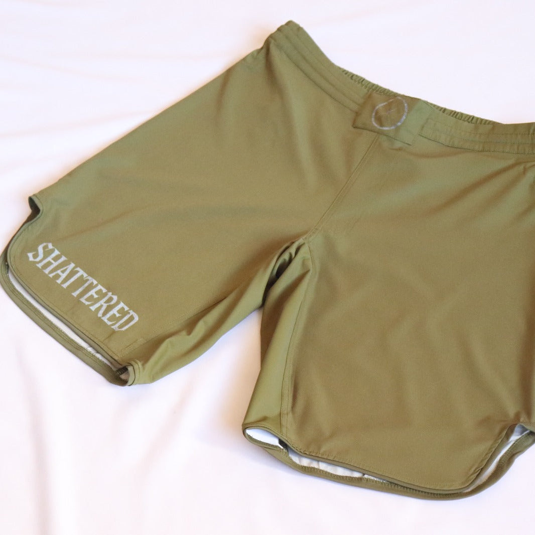Roots 1.0 Olive Green Shorts Rash Guard