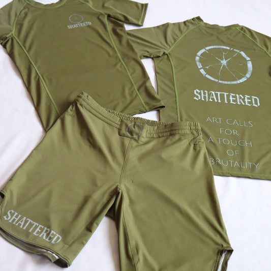 Roots 1.0 Olive Green Rash Guard Set
